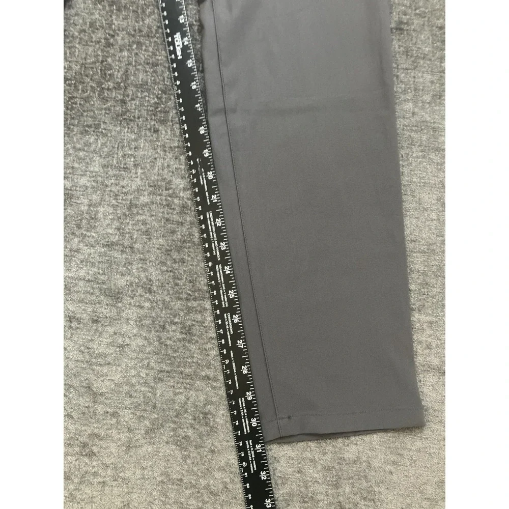 Fresh Clean Threads Chino Pants Men 32x32 Gray High Rise Flat Front Straight Leg